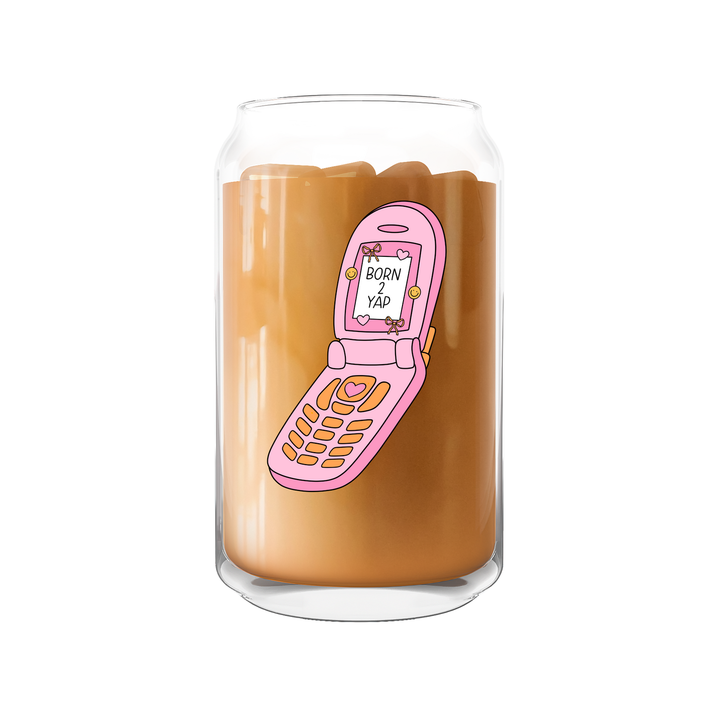 PINK VINTAGE PHONE UV-DTF DECAL